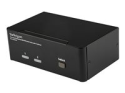 StarTech.com Dubbel USB DisplayPort KVM-switch med 2 portar, audio & USB 2.0-hubb