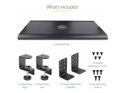 StarTech.com Under-Desk Keyboard Tray, Clamp-on Keyboard Holder, Supports up to 12kg (26.5lb), Sliding Keyboard and Mouse Drawer with C-Clamps, Height Adjustable Keyboard Tray