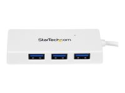 StarTech.com Bärbar SuperSpeed mini USB 3.0-hubb med 4 portar