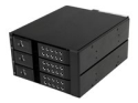 StarTech.com Flyttbart hyllfritt bakpanelställ i aluminium med hot swap-funktion för tre 3,5" SAS II/SATA III – 6 Gbps HDD